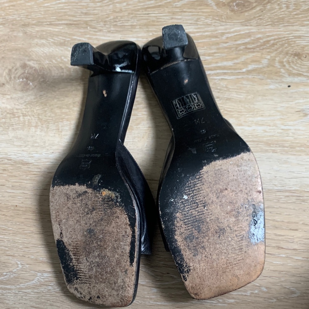 Via Spiga Black Leather Mules - Picture 3 of 4